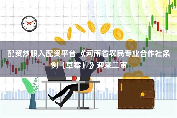 配资炒股入配资平台 《河南省农民专业合作社条例（草案）》迎来二审